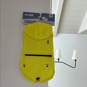 Bark Bright Yellow Dog Raincoat with Hood